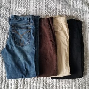 Lot of 4 Size 10 P Petite Career Pants/Jeans